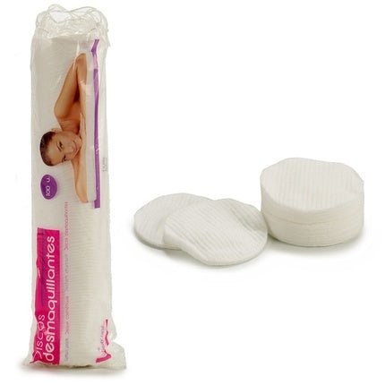 White Cotton Makeup Remover Pads 12 Units - Maison des fragrances