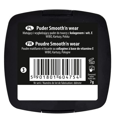 Wibo Smooth'n Wear Matte Powder - 3, 7g - Maison des fragrances