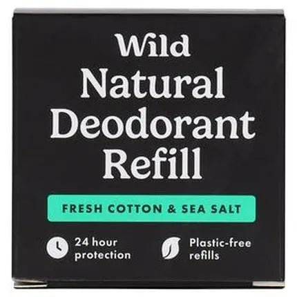 Wild Fresh Cotton Sea Salt Natural Deodorant Refill par Wild Déodorant (Déo) Mixte 40g - Maison des fragrances