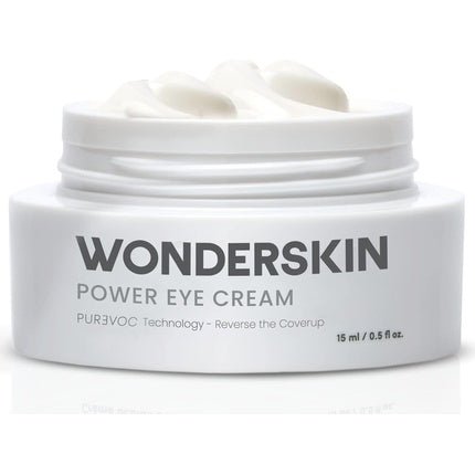 Wonderskin Purevoc Eye Cream for Dark Circles and Puffiness 0.5 Oz - Fragrance - Free Caffeine Eye Cream with Mango & Shea Butter, Squalane - Maison des fragrances