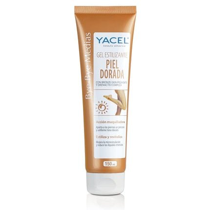 Yacel Bye Bye Socks Golden Skin Styling Gel Leg Self - Tanner Makeup Action Stylizes and Revitalizes 150ml - Maison des fragrances