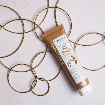 Yacel Bye Bye Socks Golden Skin Styling Gel Leg Self - Tanner Makeup Action Stylizes and Revitalizes 150ml - Maison des fragrances