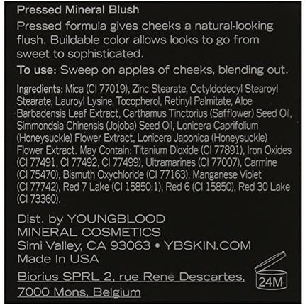 Youngblood Pressed Mineral Blush in Nectar 3g - Maison des fragrances