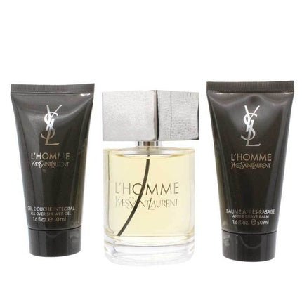 YSL L'Homme 100ml - Eau De Toilette Gift Set with Shower Gel and After Shave Balm - NEW - Maison des fragrances