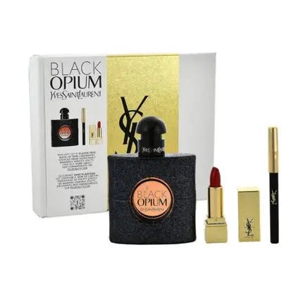 Yves Saint Laurent Black Opium & Eye Pencil No. 1 & Rouge Eau de Parfum (EDP) Mixte 50ml - Maison des fragrances
