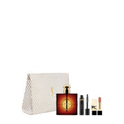 Yves Saint Laurent Opium 90 Ml Eau De Parfum With Mini Mascara And Mini Rouge Pur Couture In Pouch Fragrance Set - Maison des fragrances