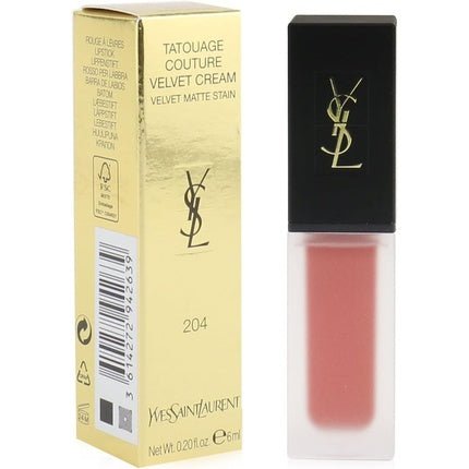 Yves Saint Laurent Tatouage Couture Velvet Cream Lipstick  204 6ml - Maison des fragrances