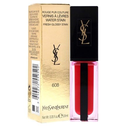 Yves Saint Laurent Vernis A Levres Water Stain Lipstick 608 Flot De Fuchsia - Maison des fragrances