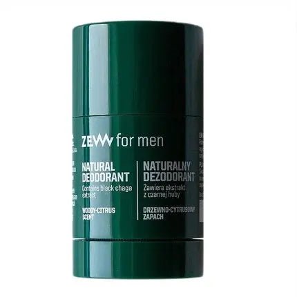 Zew For Men Natural Deodorant Stick With Black Chanterelle Déodorant (Déo) Homme 30g - Maison des fragrances