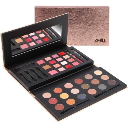 ZMILE COSMETICS Glam To Go Beauty Box Vegan Cosmetics with Mirror Small Make - Up Set for On the Go Traveling and as a Gift - Maison des fragrances